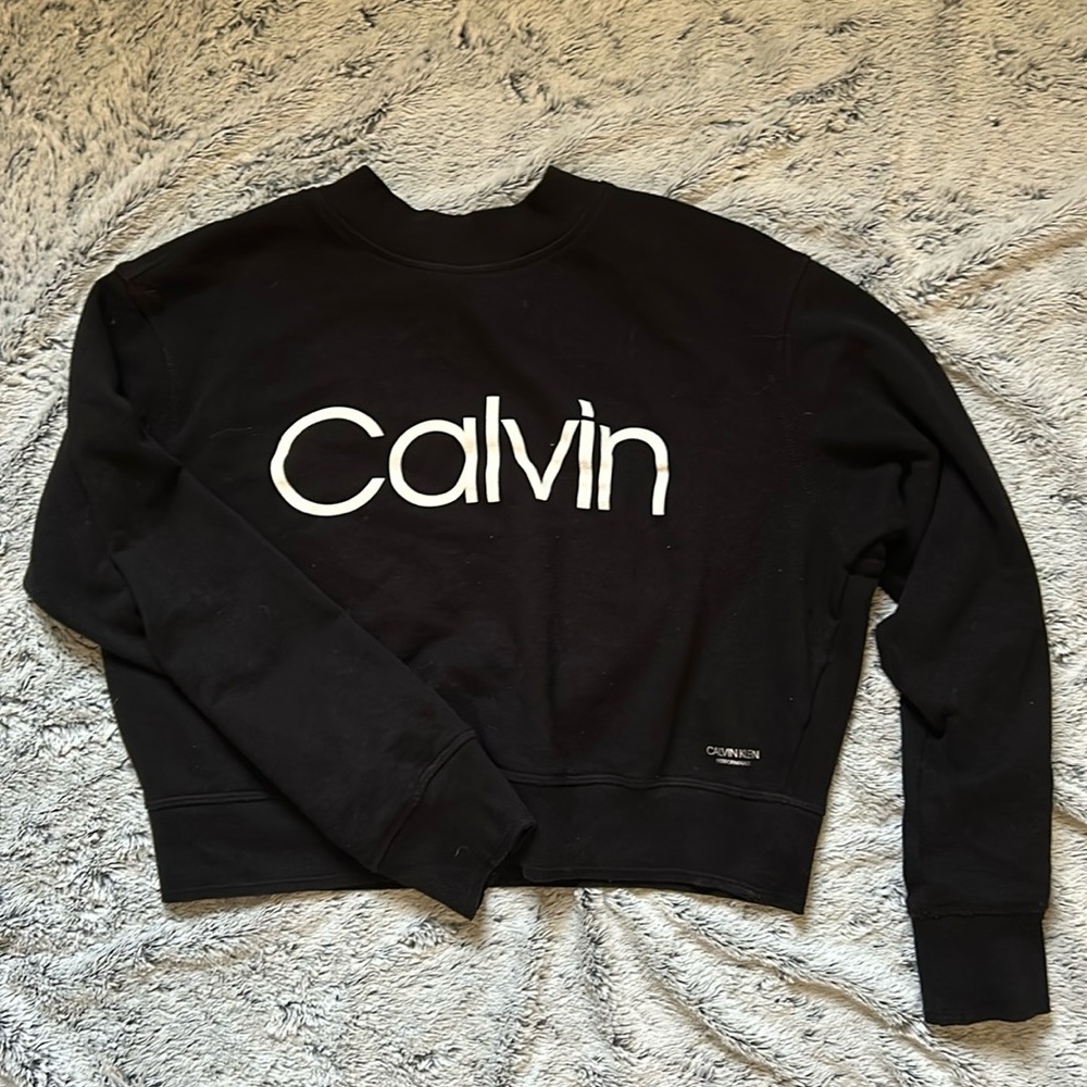 Calvin Klein performance crop crewneck